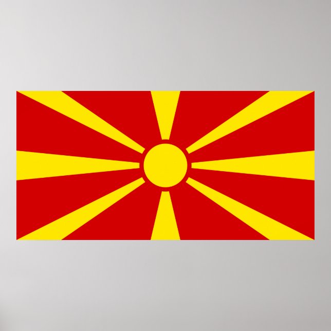 Macedonia flag poster (Front)