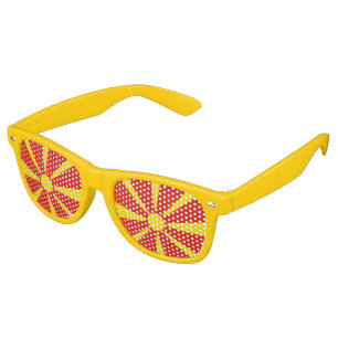 Macedonia Flag Retro Sunglasses