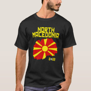 Macedonia Flag Soccer Football 2022 For Fan North T-Shirt