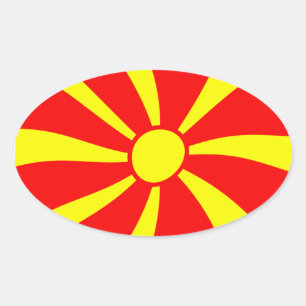 Macedonia Flag Sticker