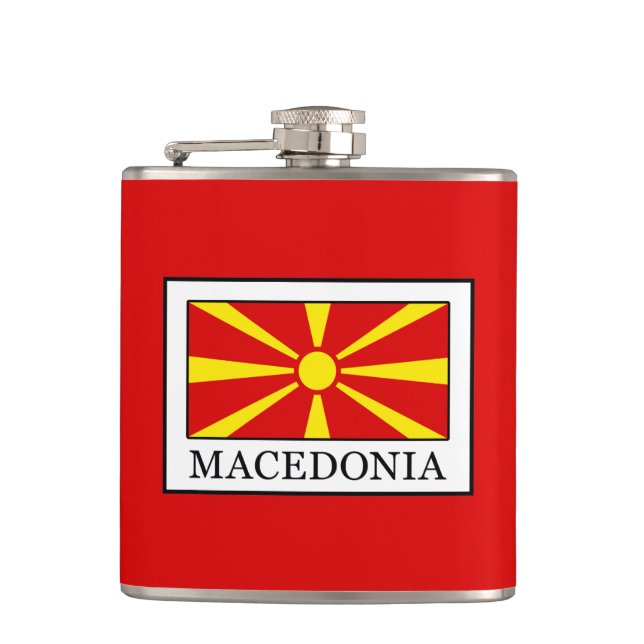 Macedonia Hip Flask (Front)