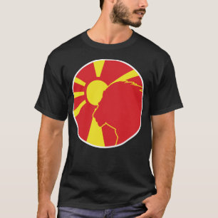 Macedonia Lion Macedonian National Animal Flag T-Shirt