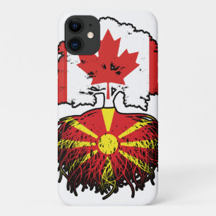 Macedonia Macedonian Canadian Canada Tree Roots iPhone 11 Case