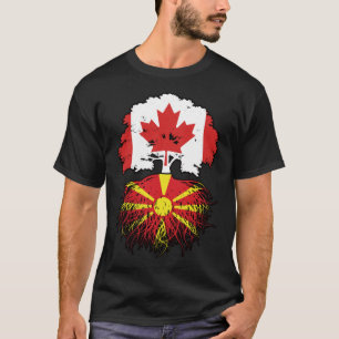 Macedonia Macedonian Canadian Canada Tree Roots T-Shirt