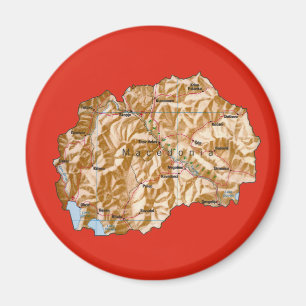 Macedonia Map Magnet