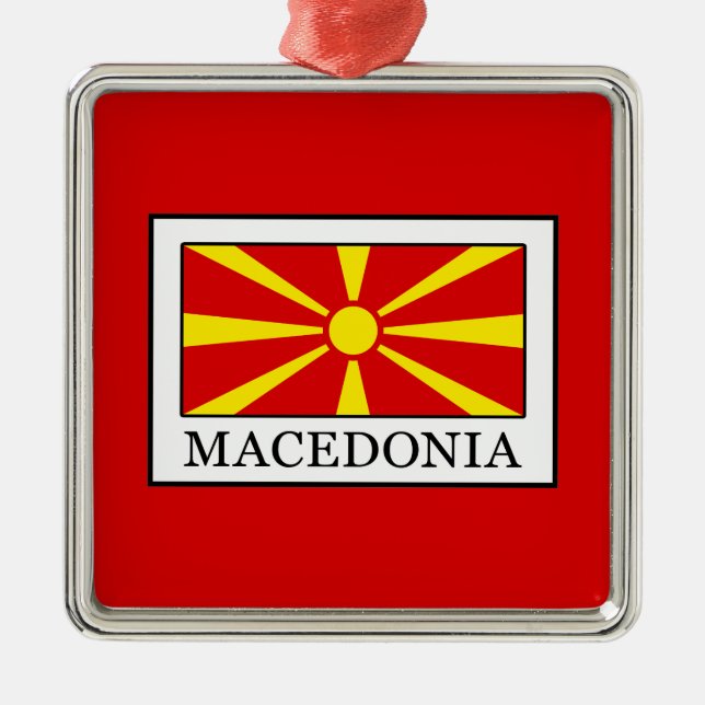 Macedonia Metal Tree Decoration (Front)