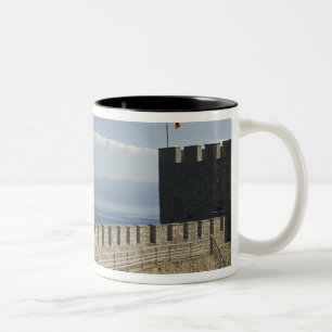 MACEDONIA, Ohrid. Car Samoil's Castle - Castle 2 Two-Tone Coffee Mug