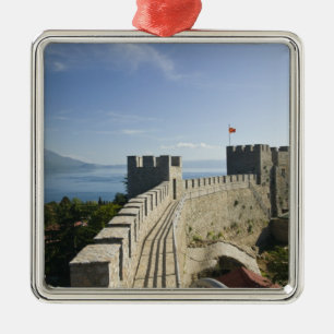 MACEDONIA, Ohrid. Car Samoil's Castle - Castle Metal Ornament