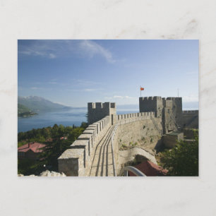 MACEDONIA, Ohrid. Car Samoil's Castle - Castle Postcard