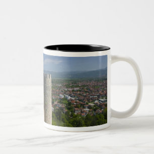 MACEDONIA, Ohrid. Car Samoil's Castle / Two-Tone Coffee Mug