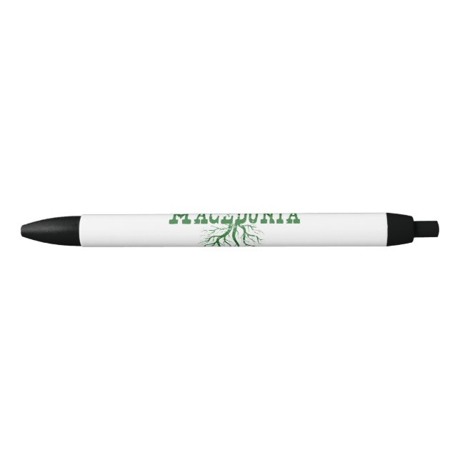 Macedonia Roots Black Ink Pen (Front)