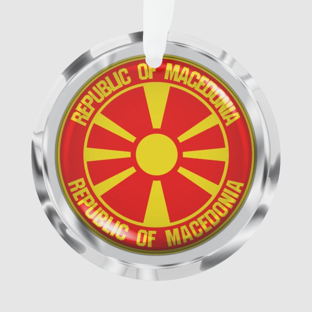 Macedonia Round Emblem Ornament (Front)