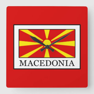 Macedonia Square Wall Clock