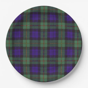Macewen clan Plaid Scottish tartan Paper Plate