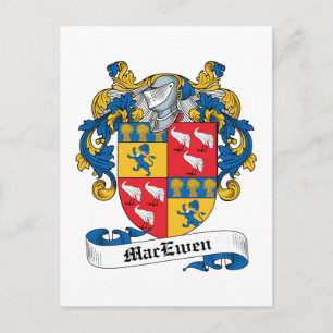 MacEwen Family Crest Postcard