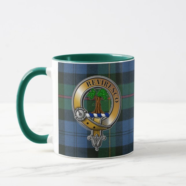 MacEwen Tartan & Badge Mug (Left)