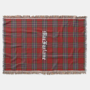 MacFarlane Clan Tartan Plaid Custom Throw Blanket
