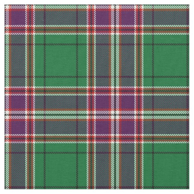 MacFarlane Hunting Tartan Print Fabric (Close Up)