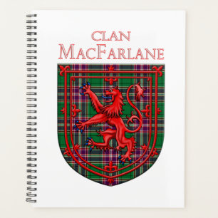 MacFarlane Hunting Tartan Scottish Plaid Planner