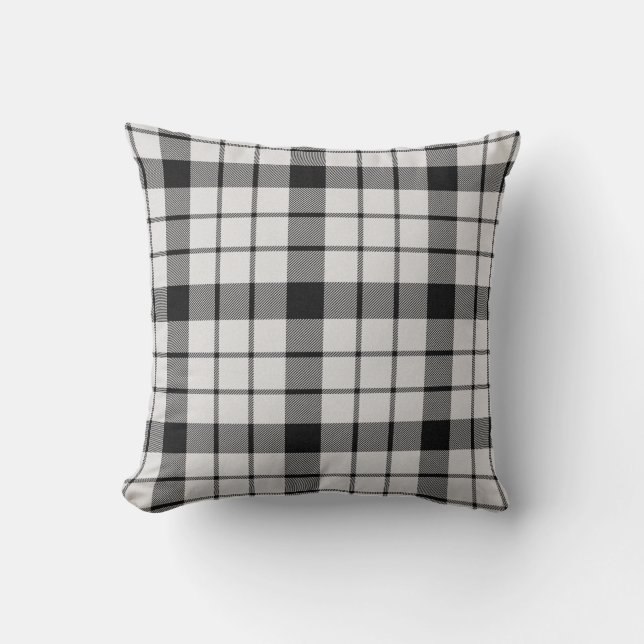 MacFarlane Plaid Tartan Scottish Clan Pattern Cushion (Front)