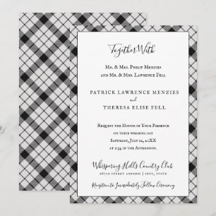 MacFarlane Plaid Tartan Scottish Clan Pattern Invitation