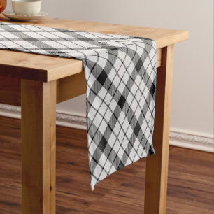 MacFarlane Plaid Tartan Scottish Clan Pattern Short Table Runner