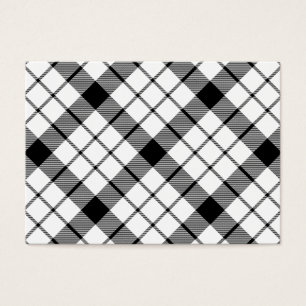 MacFarlane tartan black white plaid