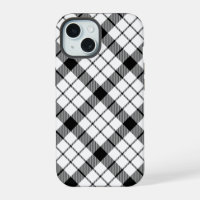 MacFarlane tartan black white plaid