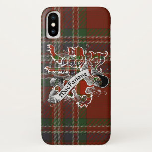 MacFarlane Tartan Lion iPhone X Case