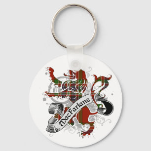 MacFarlane Tartan Lion Key Ring