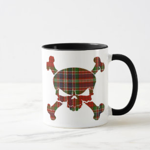 MacFarlane Tartan Skull No Banner Mug
