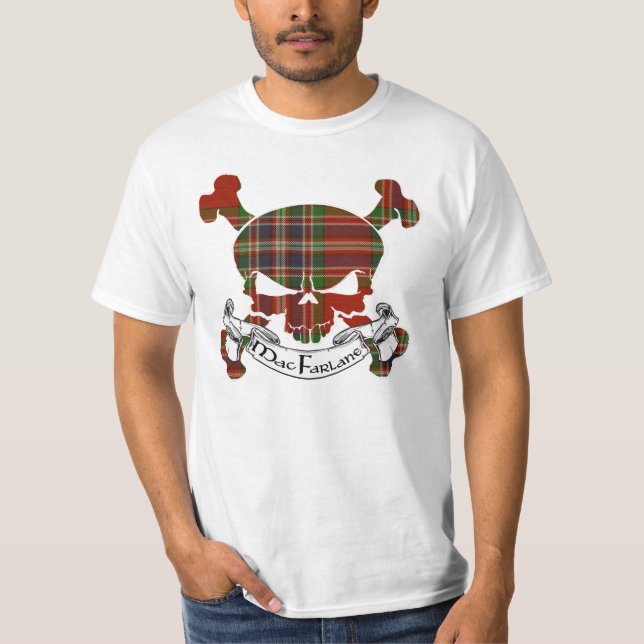 MacFarlane Tartan Skull T-Shirt (Front)