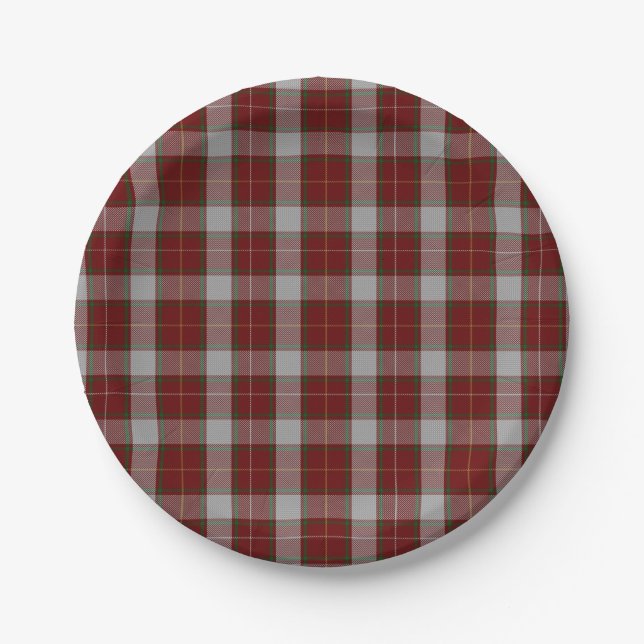 MacFie Clan Tartan Plaid Paper Plate (Front)