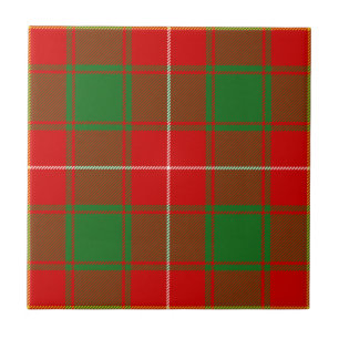 Macfie MacPhie Clan Hunting Tartan Plaid Pattern Ceramic Tile