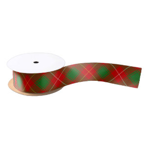 Macfie McPhee Tartan Plaid Pattern Plaid Big Satin Ribbon