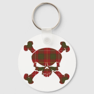 MacFie Tartan Skull No Banner Key Ring