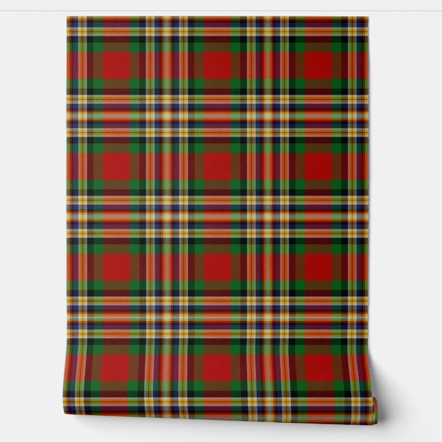 MacGill Tartan Plaid Scottish Clan Wallpaper (Unrolling)