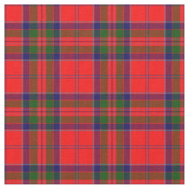 MacGillivray Modern Tartan Fabric (Close Up)