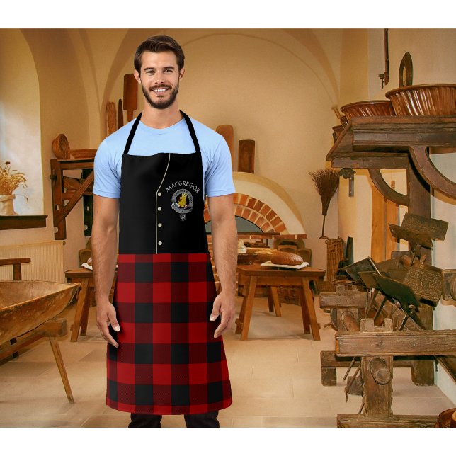 MacGregor Clan Badge & Rob Roy Tartan Kilt  Apron (Creator Uploaded)