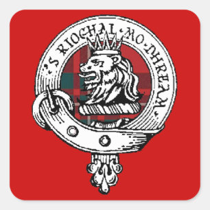 MacGregor Clan Badge Sticker RED