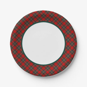 MacGregor Clan Tartan Border Paper Plate
