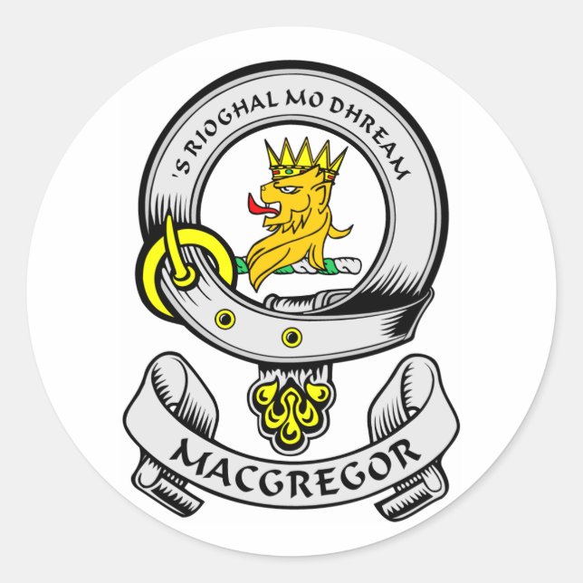 MACGREGOR Coat of Arms Classic Round Sticker (Front)