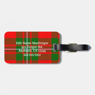 MacGregor Luggage Tag Please customise information