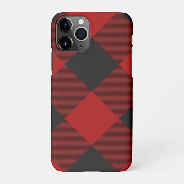 MacGregor | Rob Roy | Buffalo Plaid Red Tartan iPhone Case (Back)