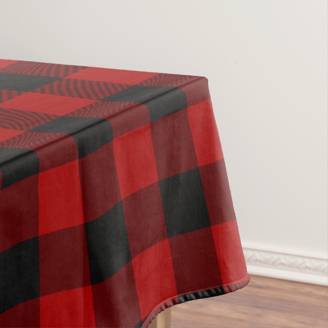 MacGregor | Rob Roy | Buffalo Plaid Red Tartan Tablecloth (In Situ)