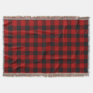 MacGregor | Rob Roy | Buffalo Plaid Red Tartan Throw Blanket