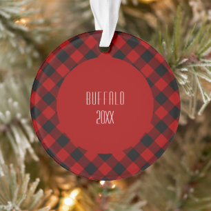 MacGregor Rob Roy Red Buffalo Plaid Ornament
