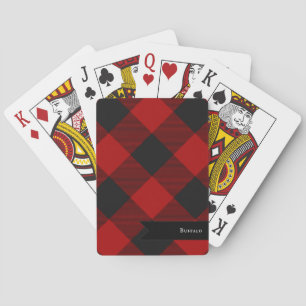 MacGregor Rob Roy Red Buffalo Plaid Playing Cards
