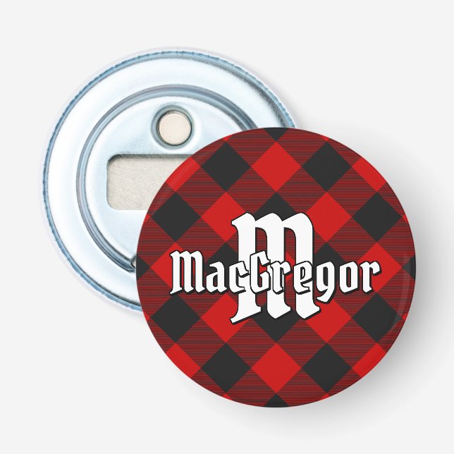 MacGregor Rob Roy Tartan Bottle Opener (Front)