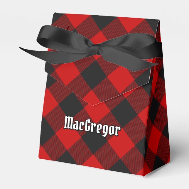 MacGregor Rob Roy Tartan Favour Box (Front Side)
